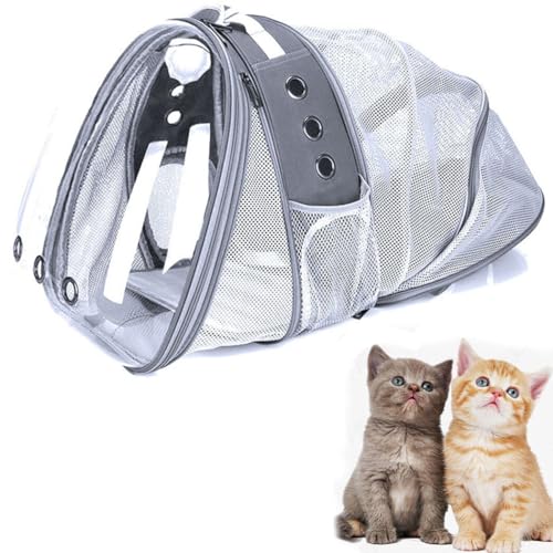 Ergonomische Hundetragetasche, atmungsaktiver PVC-Haustier-Rucksack mit schützendem Leichtgewicht und großer Kapazität für bequemes Tragen von Kapmore