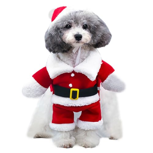 Humorvoller Weihnachtsmann, niedlich, Hundekleidung, Weihnachtsmann mit Mütze, warm von Kapmore