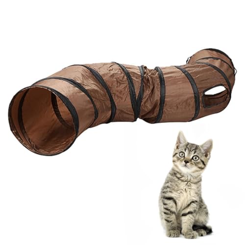 Interaktiver Haustier-Spieltunnel – Leichtes, atmungsaktives und zusammenklappbares Katzenspielzeug mit glattem, faltbarem Design von Kapmore