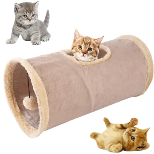 Kätzchen-Spielröhre, leicht, zusammenklappbar, knisternd, niedlich, weich, lustig, Training, Indoor-Tunnelübungen, Katze von Kapmore