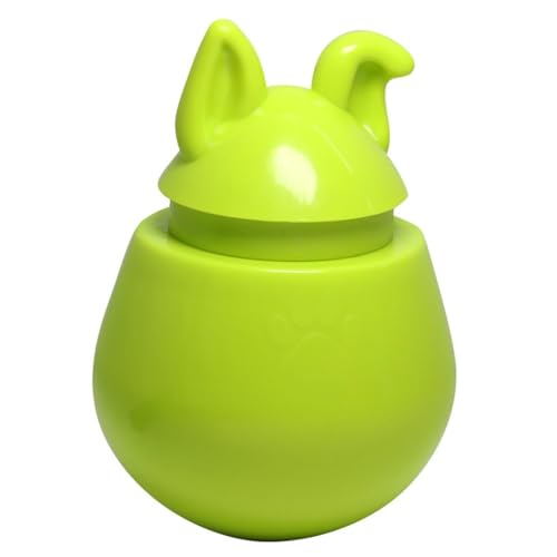 Kapmore Automatisches Leckerli-Spielzeug für Hunde - Tumbler Kunststoffspender für Leckerlis, lustiges Futterjagd, Hundespielzeug mit langsamer Fütterung von Kapmore
