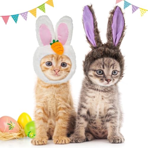 Kapmore Hasenohren und Rettichmützen – 2-teiliges Katzenkostüm-Set für Ostern von Kapmore