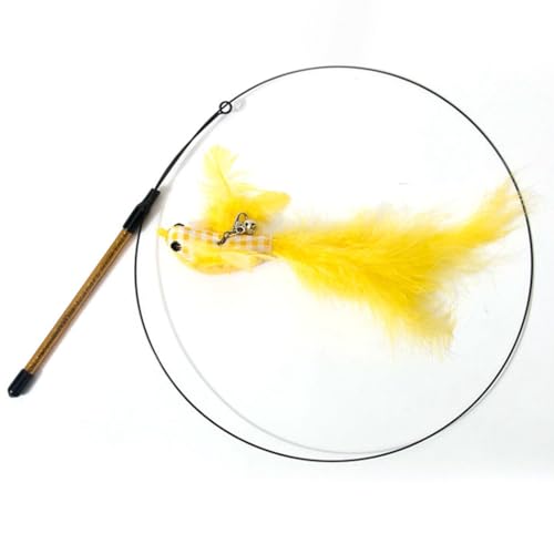 Kapmore Haustier-Stahlstab, Spielzeug, Kätzchen-Feder, für Bandfische, Kunstschnur Kapmore Haustier-Stahlstab, Spielzeug, Kätzchen-Feder, für Bandfische, Kunstschnur von Kapmore