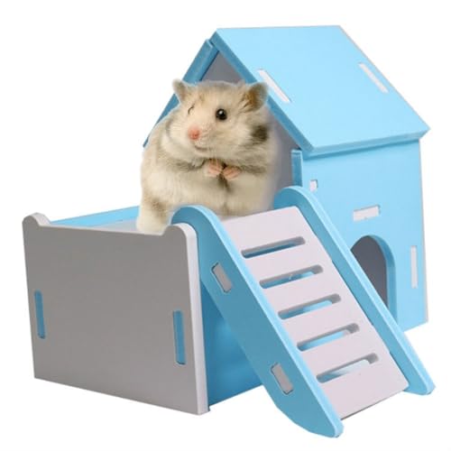 Kapmore Hideout Hamsterhaus mit Leiter, bunt, Kleintiere, doppellagig, lustiges Versteck mit Maus von Kapmore