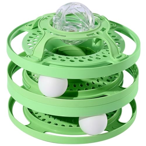 Kapmore Indoor Cat Roller Toy with 3 Levels: Ball Chasing Exercising Interactive Cute Lighted Training Toy for Cats von Kapmore