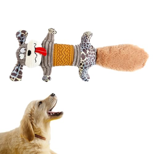 Kapmore Interaktives Plüsch-Hundespielzeug, weich, bissfest und niedlich, Übungsunterhaltung, geräuschemittierendes Spielzeug für Hunde von Kapmore