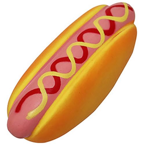 Kapmore Kauspielzeug für Haustiere in Futterform – Hamburger & Taco für Welpen-Zahnen – lustiges und langlebiges quietschendes Hundespielzeug von Kapmore