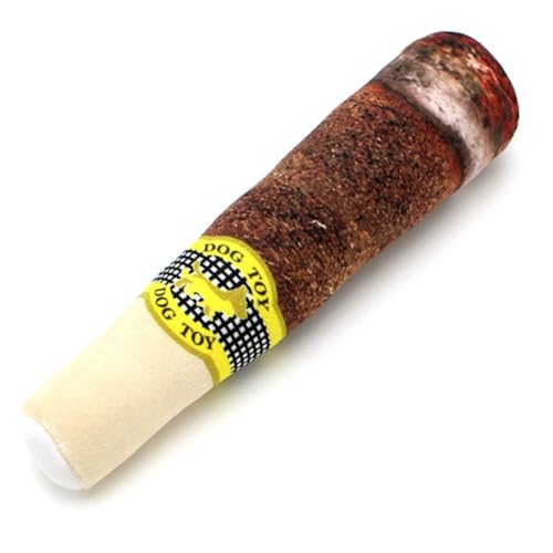 Kapmore Kauspielzeug für Welpen, zigarrenförmig, quietschend, Plüsch, interaktiv, leicht, wiederverwendbar, Haustierspielzeug Kapmore Kauspielzeug für Welpen, zigarrenförmig, quietschend, Plüsch, interaktiv, leicht, wiederverwendbar, Haustierspielzeug von Kapmore
