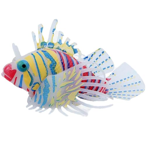 Kapmore Lebensechte Dekofische aus Silikon: künstliche Aquarium-Fische, realistische, bunte Dekoration von Kapmore