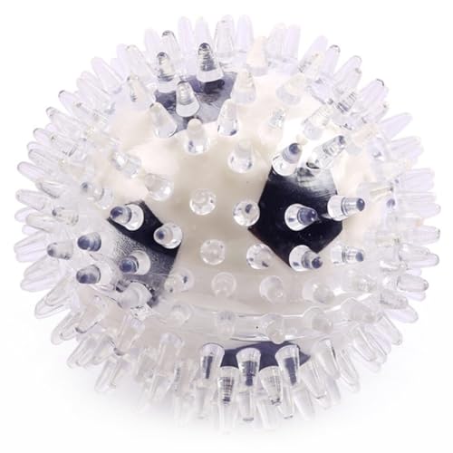 Kapmore Leuchtender Ball für Haustiere – Apportieren Sie Kauen, interaktiv, leicht, tragbar, Training, lustiger Gummi-Spielball für Hunde, 120 Stück von Kapmore