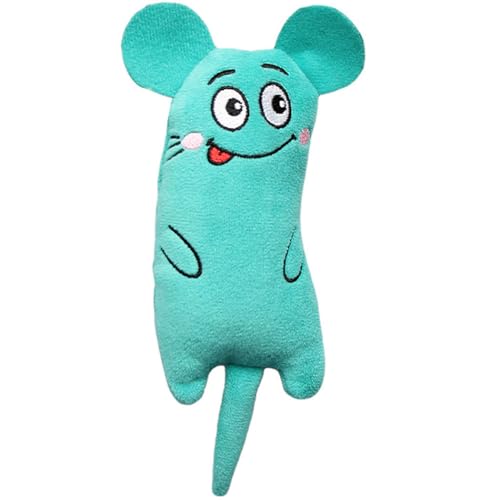 Kapmore Lustiges Plüsch-Maus-Katzenminze-Spielzeug für den Innenbereich, bezaubernd, leicht, interaktives Haustier-Zahn- und Übungsspielzeug von Kapmore