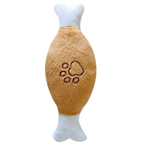 Kapmore Pet Play Toy for Pet Handmade Safe Puppy Squeaky Toy Lovely Food Simulated Dog Toy Chicken Leg von Kapmore
