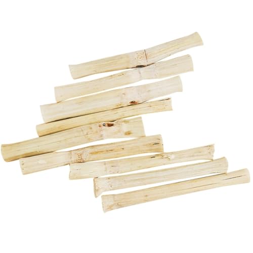 Kapmore Tragbare Bambus-Kaustäbe für kleine Haustiere, sicheres zahnärztliches Backenzahnspielzeug für Kaninchen, Snacks, Hamster, leicht, gesundes Tier von Kapmore