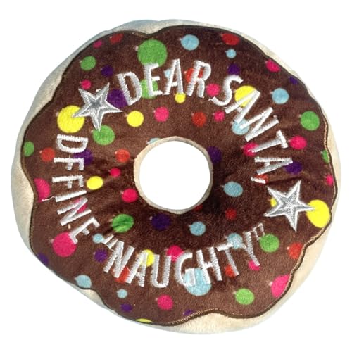 Kapmore Tragbares interaktives Spielzeug Quietschender Donut für Welpen: Haustier niedlich zahnen Weihnachtsspielzeug aggressiv lustig süß von Kapmore