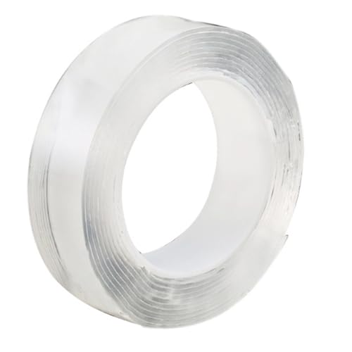 Kapmore Transparentes wiederverwendbares Klebeband, spurloses, abnehmbares, waschbares Poster, Heimmontage, Nano-doppelseitiges Klebeband, 1 m Kapmore Transparentes wiederverwendbares Klebeband, spurloses, abnehmbares, waschbares Poster, Heimmontage, Nano-doppelseitiges Klebeband, 1 m von Kapmore