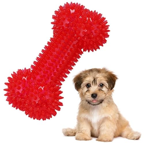 Kapmore Zahnbürste Kauspielzeug für Welpen Kreative Knochenform Schwerlast Hund Training Beißring von Kapmore