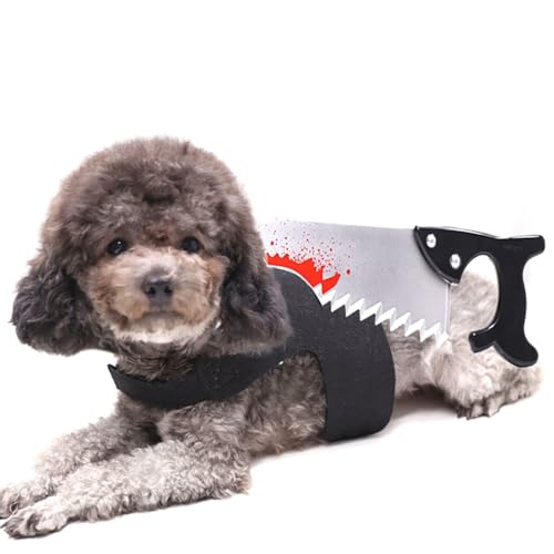 Lustiges Filzaxt, leicht, Halloween-Kostüm, weich, gruselig, dekorativ, für Katzen und Hunde Lustiges Filzaxt, leicht, Halloween-Kostüm, weich, gruselig, dekorativ, für Katzen und Hunde von Kapmore