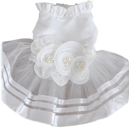 Modisches Prinzessinnen-Kleid für Haustiere, Hochzeit, Hund, schickes Tutu-Kleidung von Kapmore