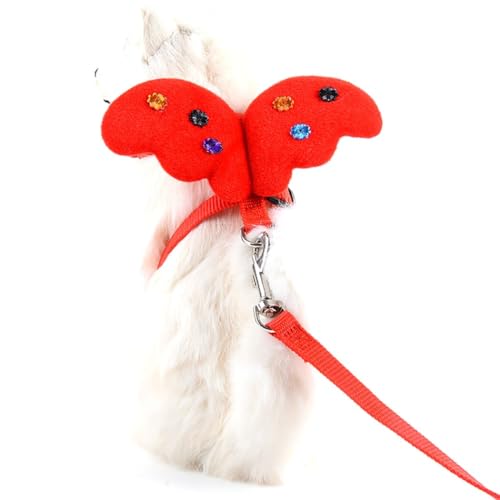 Niedliches atmungsaktives Geschirr mit Flügeln und passender Leine für Haustiere – verstellbare, dekorative Hunde-Trainingsausrüstung Niedliches atmungsaktives Geschirr mit Flügeln und passender Leine für Haustiere – verstellbare, dekorative Hunde-Trainingsausrüstung von Kapmore