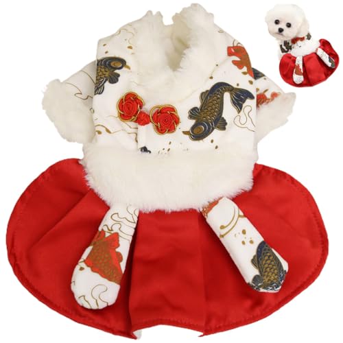 Thermo-Hundekleidung für den Winter, 2022, Neujahr, weich, dekorativ, dick, für den Urlaub, drinnen und draußen, traditionell von Kapmore