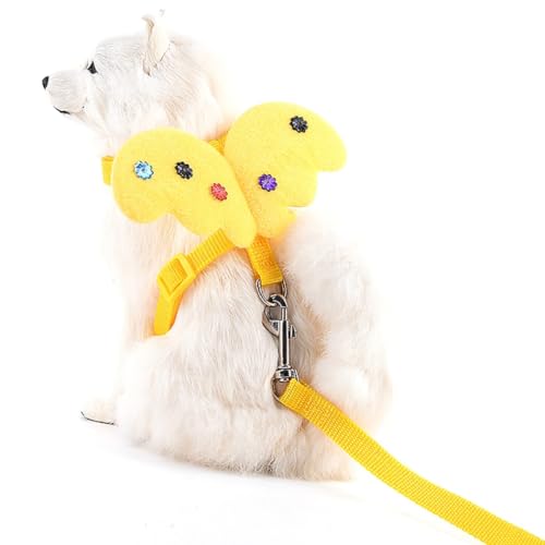 Verstellbares, niedliches geflügeltes Haustiergeschirr und atmungsaktive Leine, Set für Hunde und Katzen, dekorative Trainingshilfe für sichere Spaziergänge Verstellbares, niedliches geflügeltes Haustiergeschirr und atmungsaktive Leine, Set für Hunde und Katzen, dekorative Trainingshilfe für sichere Spaziergänge von Kapmore