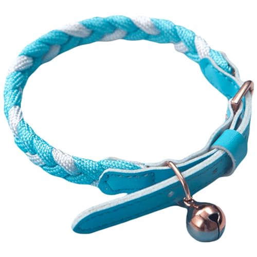 Verstellbares Glöckchen-Halsband mit elastischem Sicherheits-Kunstleder, weich, bezaubernd: geflochten, tragbar, einfach von Kapmore