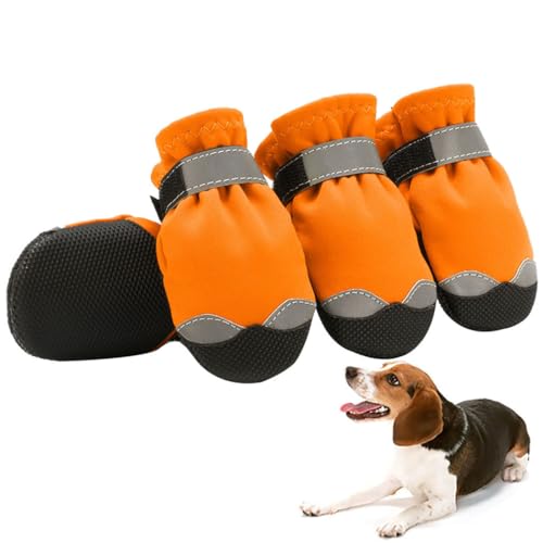 Welpen-Regenausrüstung: Pfotenschutz, atmungsaktiv, rutschfest, weich, 4 Stück, wasserdicht, einfach, dekorativ, verstellbar für Hunde von Kapmore