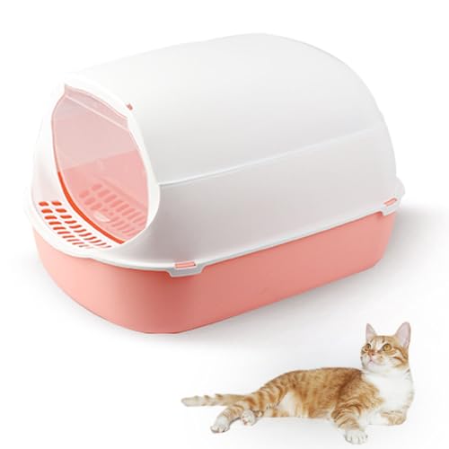 Wiederverwendbare Katzentoilette – Kunststoffpfanne mit Kapuze für Katzen mit antihaftbeschichteter waschbarer Oberfläche, ideales Kätzchen-Töpfchen und Spielspielzeug von Kapmore