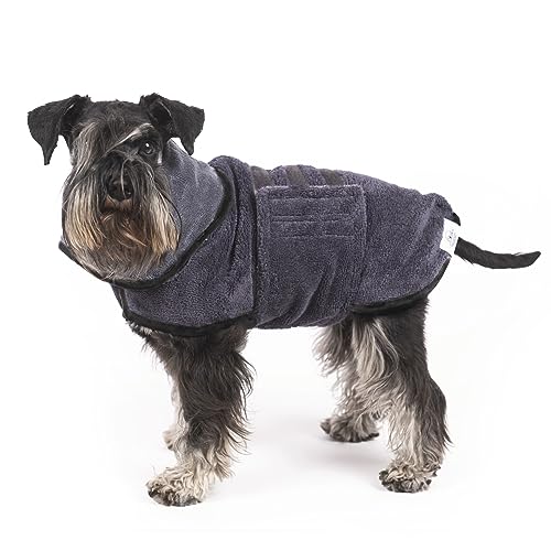 KaraLuna Bademantel Hund 2-lagige Premium Qualität I Hundebademantel für große Hunde mittelgroße Hunde und kleine Hunde I Bademantel für Hunde Microfaser (XS) von KaraLuna