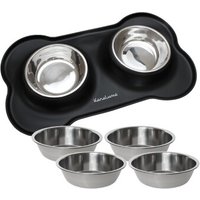KaraLuna Napfunterlage mit 4 Näpfen schwarz M KaraLuna Napfunterlage mit 4 Näpfen schwarz M von KaraLuna