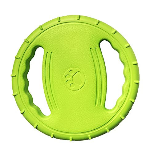 Karlak Pet Dog Flying Disc Eva Hundetrainingsring mit Doppelgriffen Hundeflyer Spielzeug Outdoor-Aktivität Schwimmendes Fetch-Spielzeug von Karlak