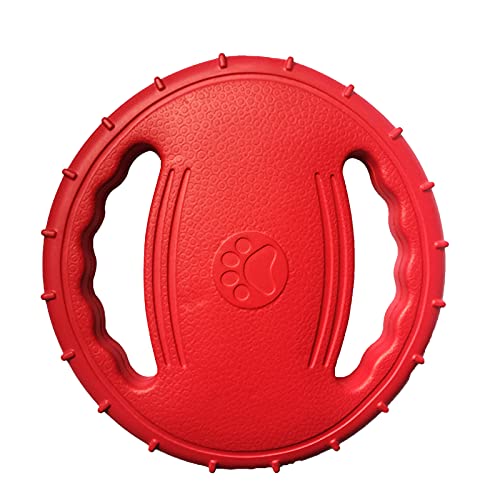 Karlak Pet Dog Flying Disc Eva Hundetrainingsring mit Doppelgriffen Hundeflyer Spielzeug Outdoor-Aktivität Schwimmendes Fetch-Spielzeug von Karlak