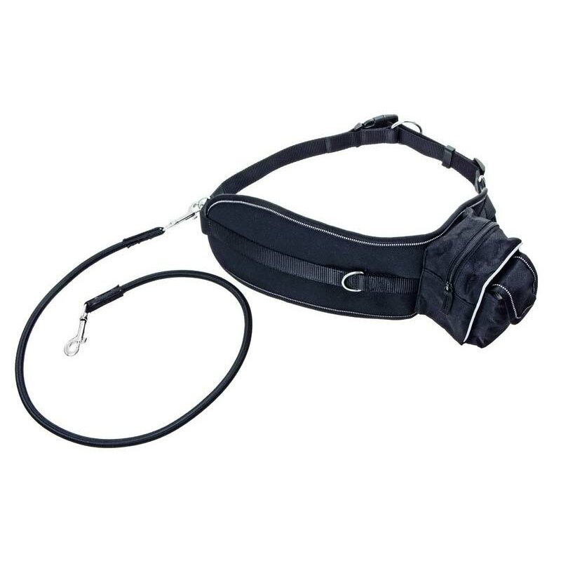 Doggy-Jogger Sportgurt mit Leine - schwarz Doggy-Jogger Sportgurt mit Leine - schwarz von Flamingo