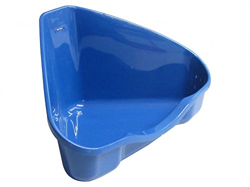 Ecktoilette Nora für Nager von KARLIE, B 35 x T 24 x H 19 cm, Blau, für Haustierbesitzer (Nager) von Ewbob