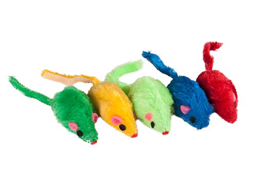 Karlie Plüsch Mäuse in Felloptik im Beutel L: 5 cm farblich sortiert von Karlie