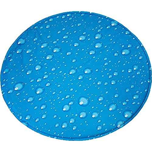 Karlie 522619 Kühlkissen Rund Tropfen, 60 cm Durchmesser, blau von Karlie