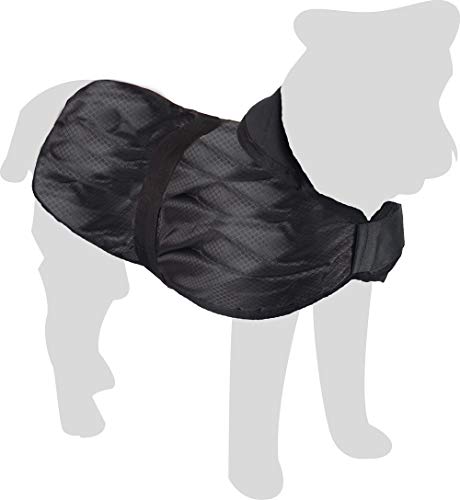 Karlie 5232264 Hundemantel Eisbär L: 50 cm schwarz 2 Bauchgurte von Flamingo