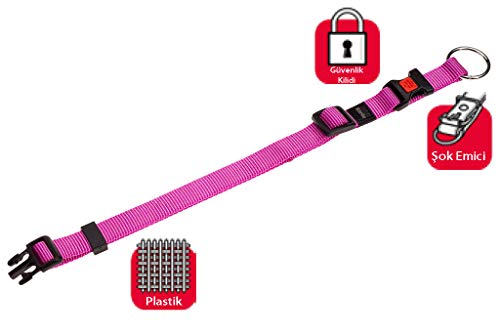 Karlie Art Sportiv Plus Halsbänder, 40–55 cm x 20 mm, pink von Karlie