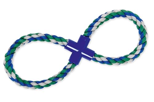 Karlie Baumwollspielzeug 8er-Ring, Hundespielzeug, Baumwolle, Blau/Grün, 36x15x3 cm Karlie Baumwollspielzeug 8er-Ring, Hundespielzeug, Baumwolle, Blau/Grün, 36x15x3 cm von Karlie