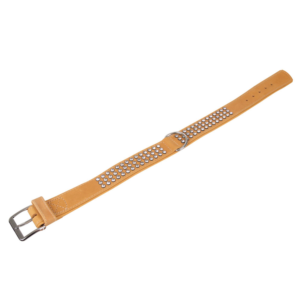 Karlie Buffalo Strass-Halsband - Hellbraun - 3-reihig, 60cm/40mm Karlie Buffalo Strass-Halsband - Hellbraun - 3-reihig, 60cm/40mm von Karlie