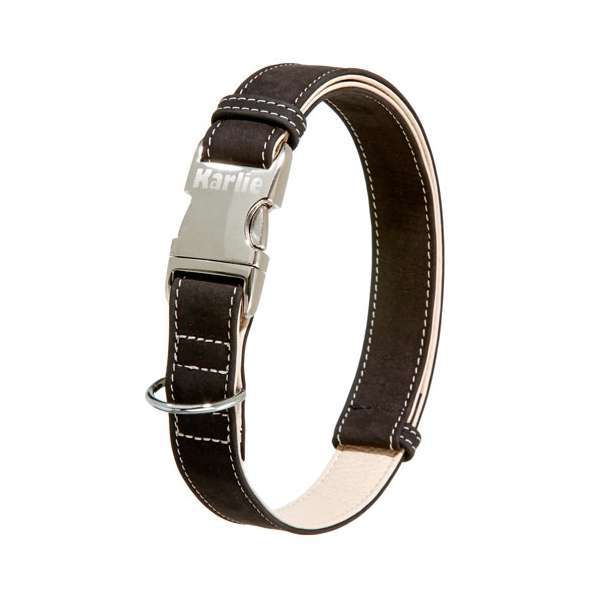 Karlie Buffalo Ultra Halsband - Schwarz/Hellbeige - 40 mm / 55-75 cm Karlie Buffalo Ultra Halsband - Schwarz/Hellbeige - 40 mm / 55-75 cm von Karlie