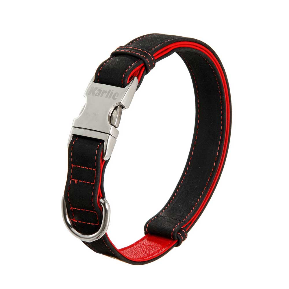 Karlie Buffalo Ultra Halsband - Schwarz/Rot - 40 mm / 55-75 cm Karlie Buffalo Ultra Halsband - Schwarz/Rot - 40 mm / 55-75 cm von Karlie