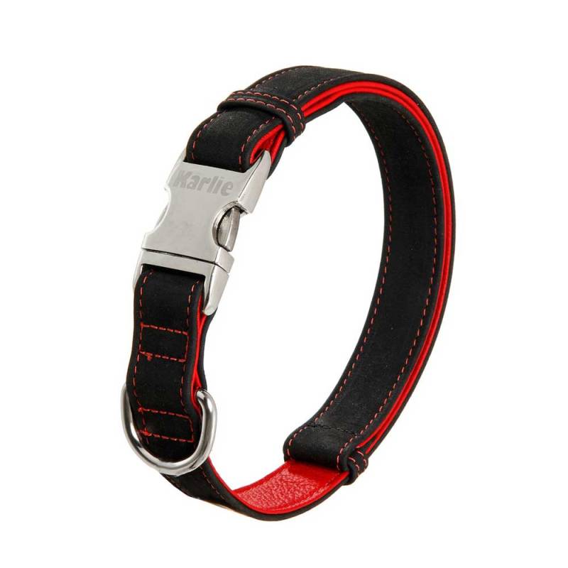 Karlie Buffalo Ultra Halsband - Schwarz/Rot - 40 mm / 55-75 cm Karlie Buffalo Ultra Halsband - Schwarz/Rot - 40 mm / 55-75 cm von Karlie