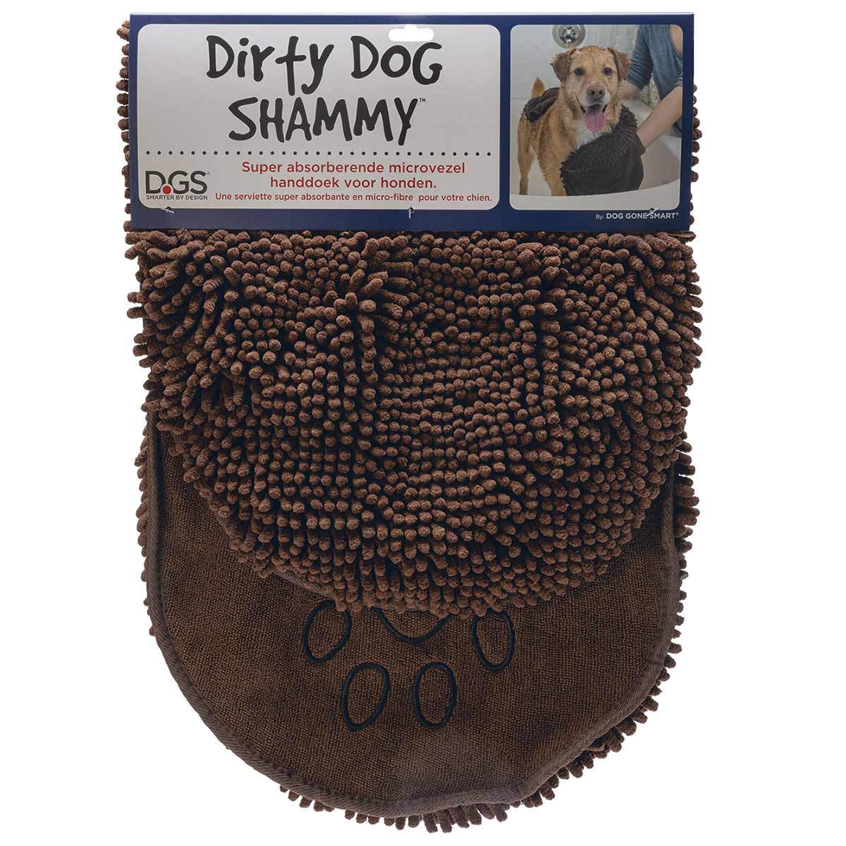 Karlie Dirty Dog Shammy Handtuch 80x35cm braun von Karlie