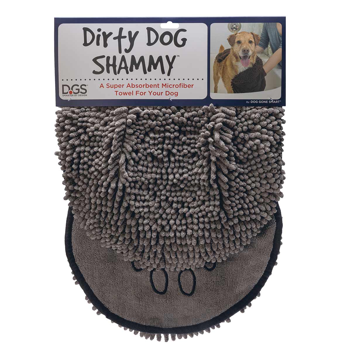 Karlie Dirty Dog Shammy Handtuch 80x35cm grau von Karlie