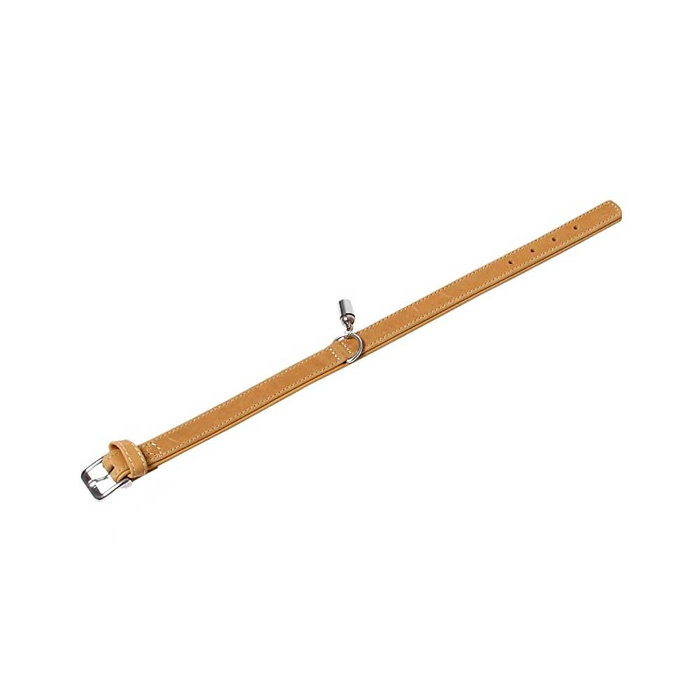 Karlie Halsband Buffalo aus Kalbsleder - Hellbraun - 65 cm/40 mm von Karlie