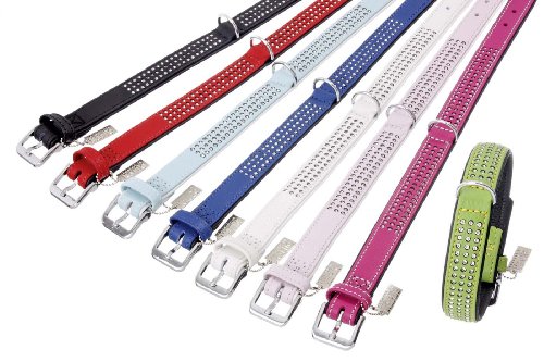 Karlie Halsband Vintage Strass L: 45 cm B: 24 mm rot dreireihig Karlie Halsband Vintage Strass L: 45 cm B: 24 mm rot dreireihig von Karlie