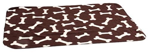 Karlie Hunde Fleecedecke Knochenmotiv, Hundedecke, Fleece, Braun, 100x70 cm Karlie Hunde Fleecedecke Knochenmotiv, Hundedecke, Fleece, Braun, 100x70 cm von Karlie