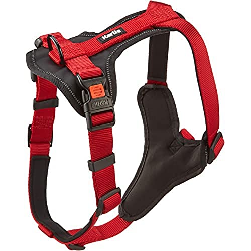 Karlie Art Sportiv Premium Y-Geschirr, Hundegeschirre, Nylon, Rot, 60-76x2,5 cm von Karlie