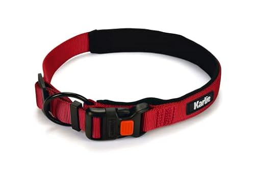 Karlie Art Sportiv Premium, Hundehalsbänder, Nylon, Rot, 60-65x3 cm von Karlie